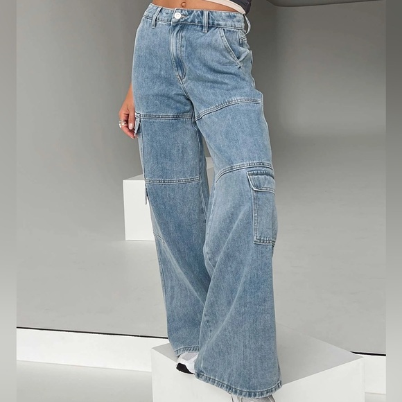 Princess Polly Denim - Princess Polly Cargo Jeans NWOT Size 6